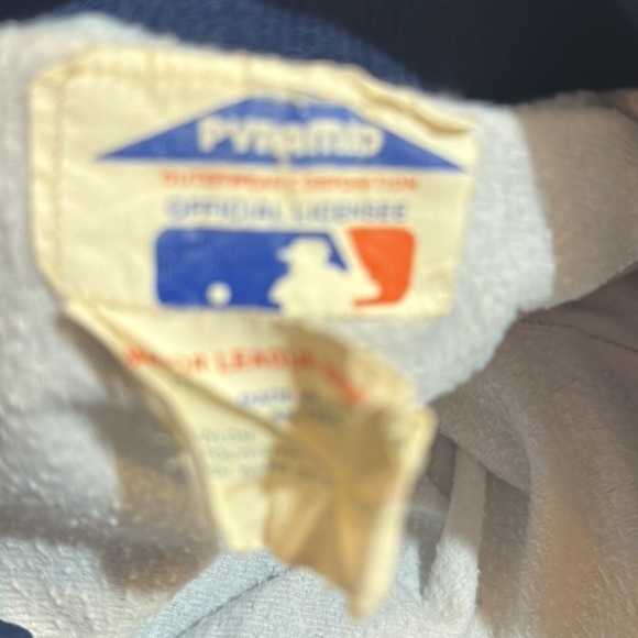 Yankees Vintage Bomber Jacket small navy snap coat vintage classic - Picture 14 of 14